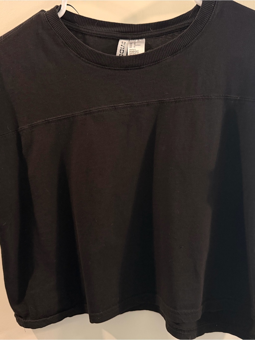 Men's Black Crewneck Shirt - Unbranded